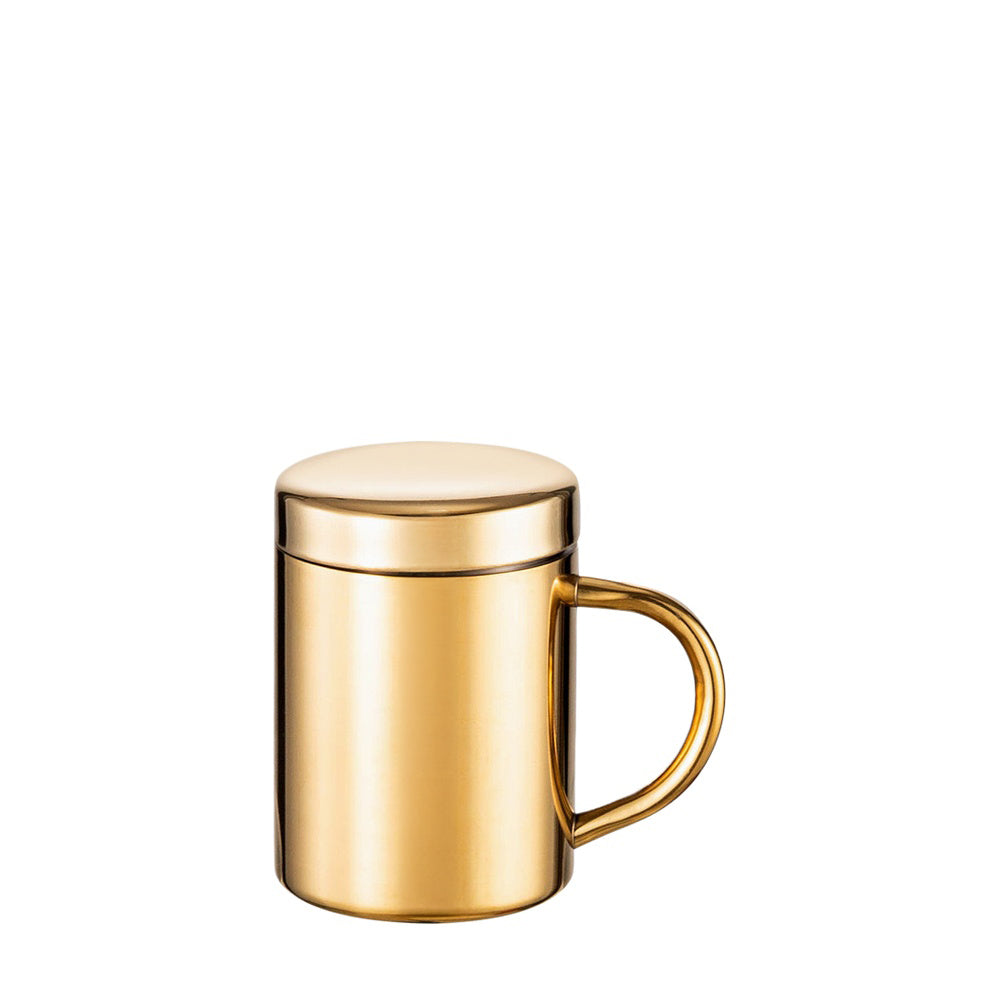 Wholesale Custom Logo 14oz Stainless Steel Coffee Mug With Lid - Gold