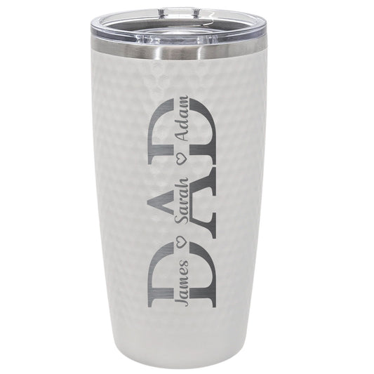 20oz Personalized Golf DAD Tumbler with Kids’ Names
