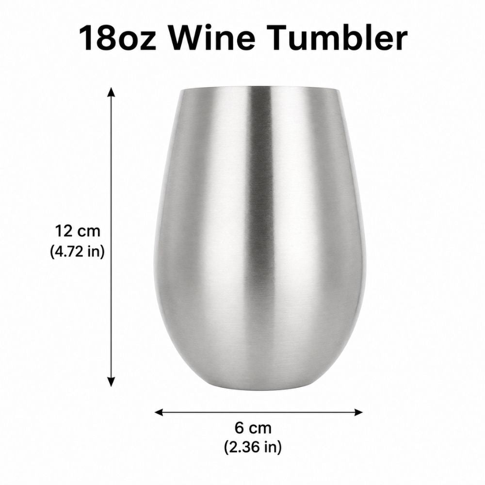 Wholesale Custom Logo 18oz Stemless Stainless Steel Wine Tumbler - Product Image 8