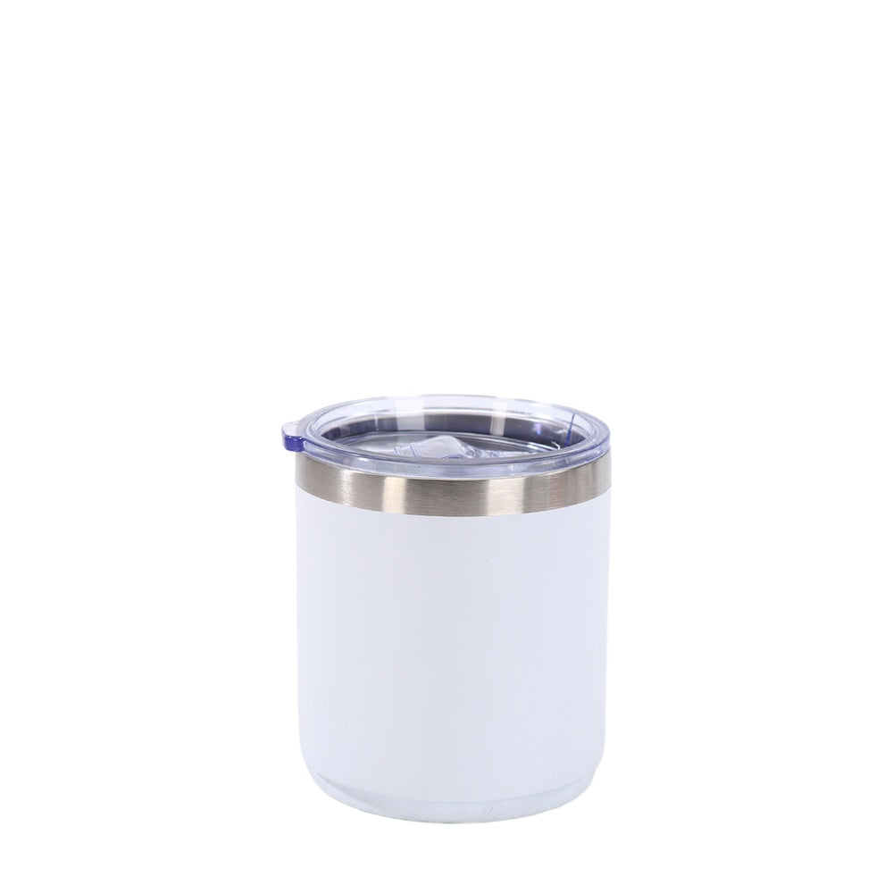 Wholesale Custom Logo 10oz Stainless Steel Lowball Tumbler - white