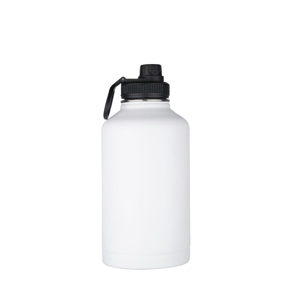 Wholesale Custom Logo 64oz Large Stainless Steel Water Bottle - white