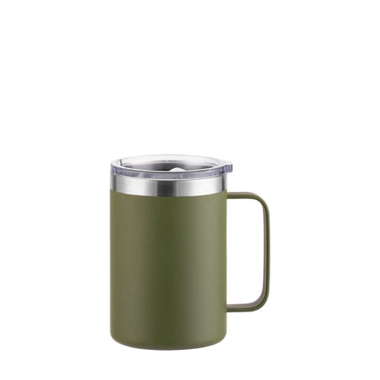 Wholesale Custom Logo 16oz Stainless Steel Insulated Coffee Mug - ARMY GREEN