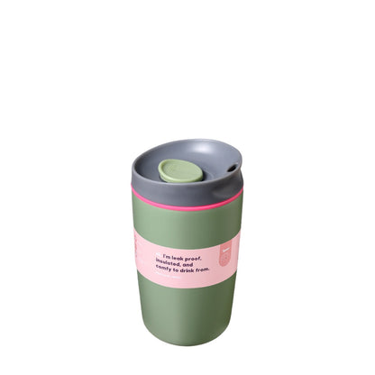 Wholesale Custom Logo 12oz Insulated Coffee Tumbler - ARMY GREEN