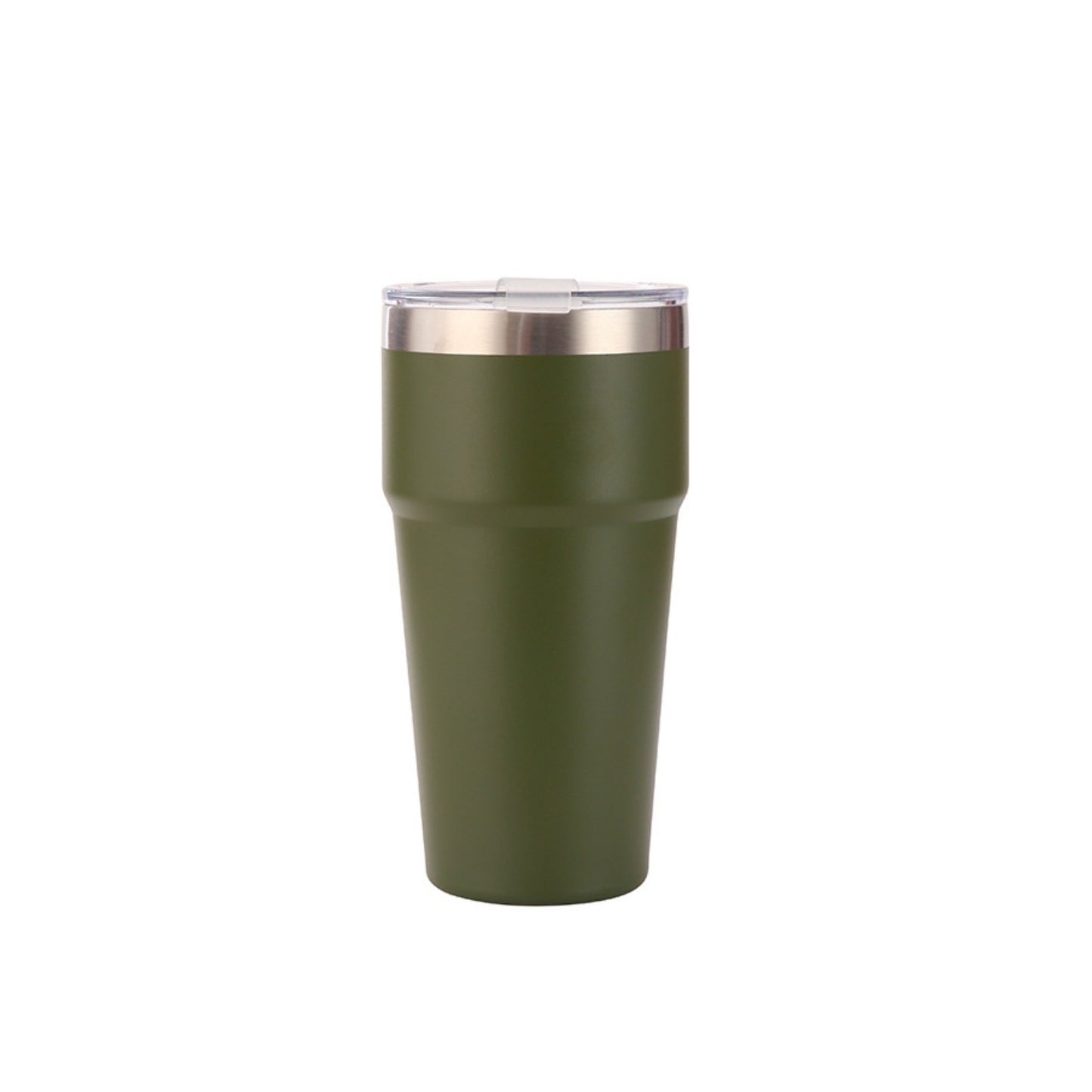 Wholesale Custom Logo 16oz Tapered Vacuum Coffee Tumbler - Army Green