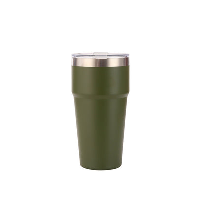 Wholesale Custom Logo 16oz Tapered Vacuum Coffee Tumbler - Army Green