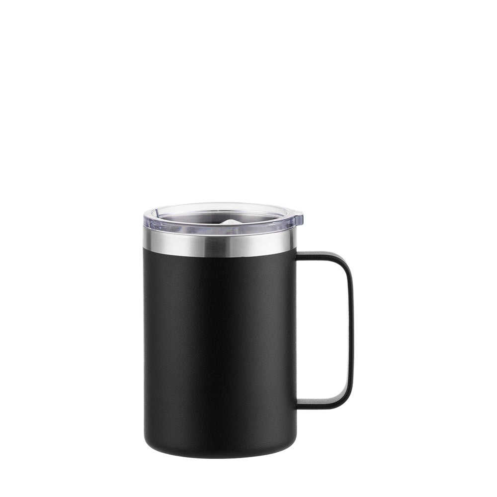 Wholesale Custom Logo 16oz Stainless Steel Insulated Coffee Mug - BLACK