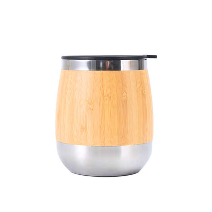 Wholesale Custom Logo 15oz Bamboo Coffee Tumbler Insulated Mug - Bamboo