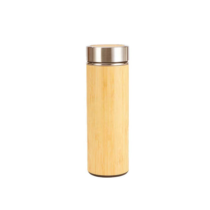 Wholesale Custom Logo 12oz Bamboo Insulated Water Bottle - Bamboo