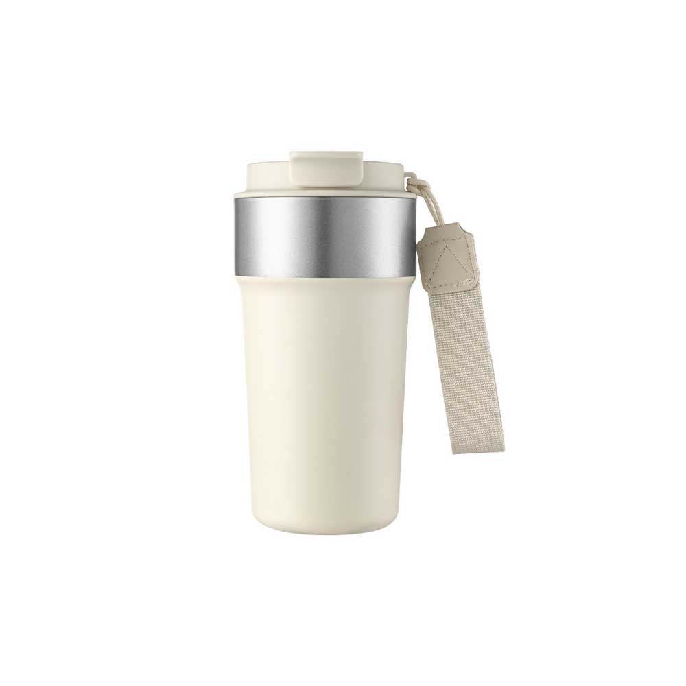 Wholesale Custom Logo 17oz Dual Spout Coffee Mug Tumbler - Beige