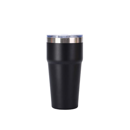 Wholesale Custom Logo 16oz Tapered Vacuum Coffee Tumbler - Black