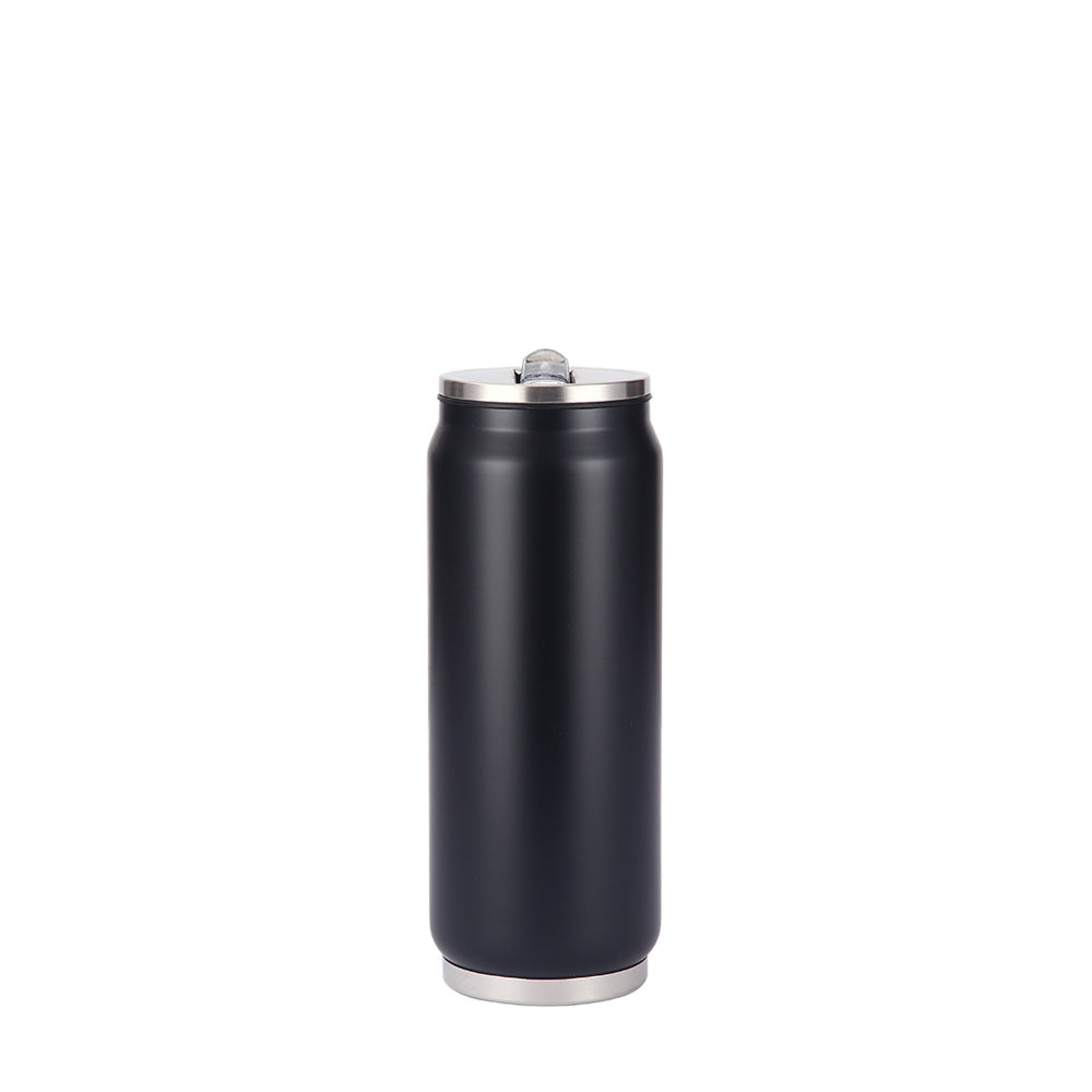 Wholesale Custom Logo 17oz Can Shaped Stainless Steel Insulated Tumbler - Black