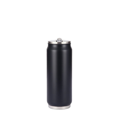 Wholesale Custom Logo 17oz Can Shaped Stainless Steel Insulated Tumbler - Black