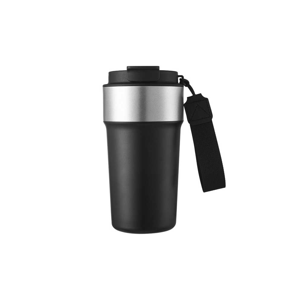 Wholesale Custom Logo 17oz Dual Spout Coffee Mug Tumbler - Black