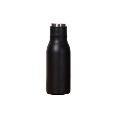 Wholesale Custom Logo 12oz Narrow Mouth Insulated Bottle - Black
