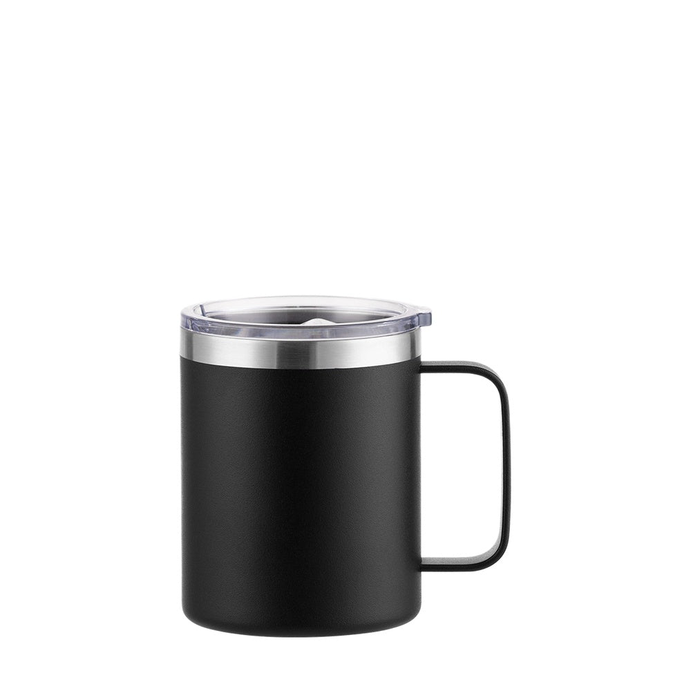 Wholesale Custom Logo 12oz Stainless Steel insulated Coffee Mug - Black