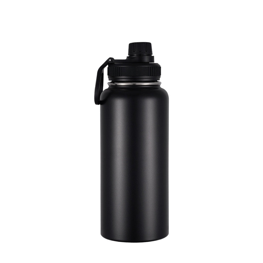 Wholesale Custom Logo 40oz Stainless Steel Water Bottle - Black