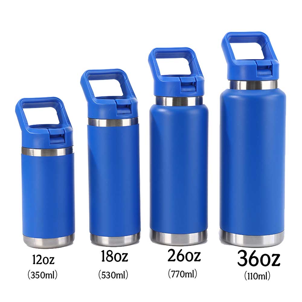 Wholesale Custom Logo 12-36oz Flip-Top Water Bottle - Blue