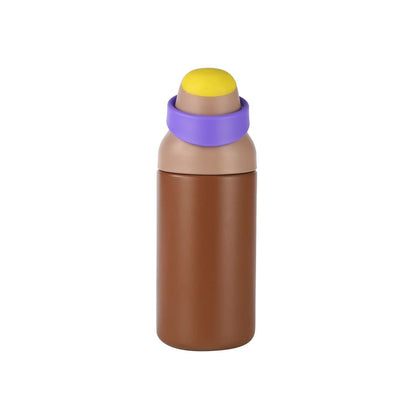 Wholesale Custom Logo 18oz Dual Spout Sports Water Bottle - Brown