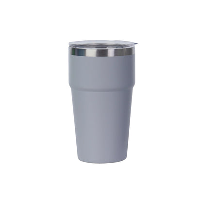 Wholesale Custom Logo 16oz Tapered Vacuum Coffee Tumbler - Grey