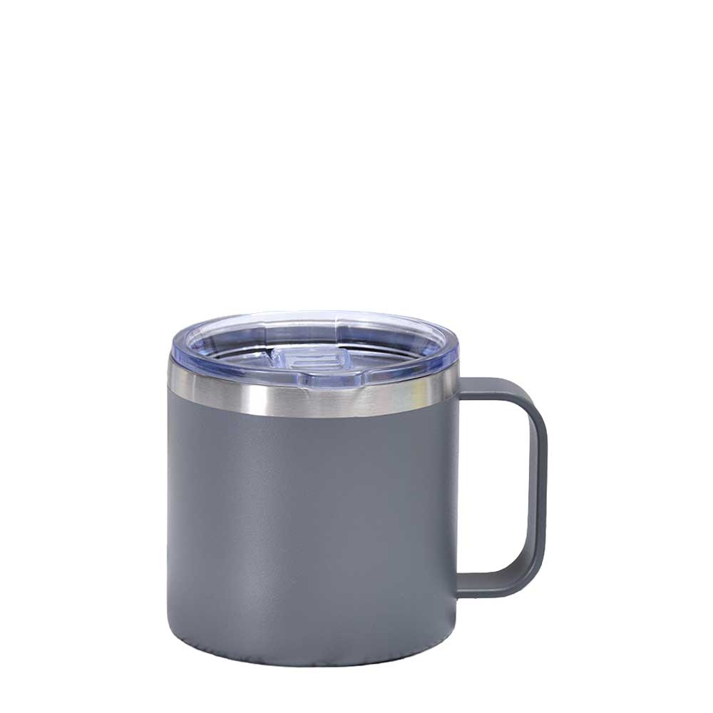 Wholesale Custom Logo 14oz Stainless Steel Insulated Coffee Mug - Grey