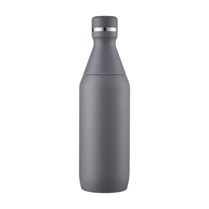 Wholesale Custom Logo 20oz Two-Piece Vacuum Sports Bottle - Grey
