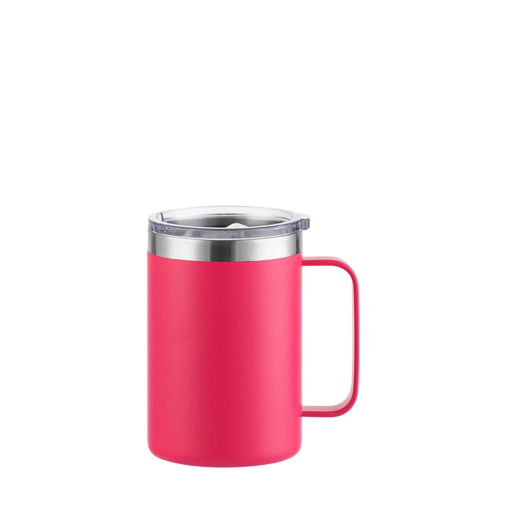 Wholesale Custom Logo 16oz Stainless Steel Insulated Coffee Mug - HOT PINK