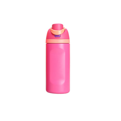Wholesale Custom Logo 16oz Dual-Drink Vacuum Sports Bottle - Hot-Pink