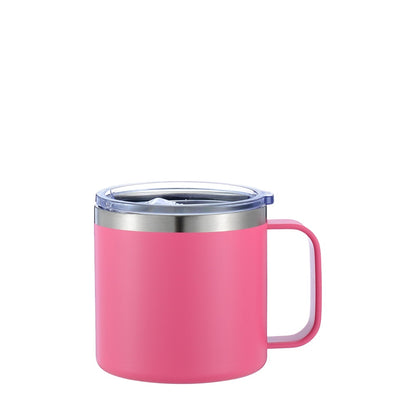 Wholesale Custom Logo 14oz Stainless Steel Insulated Coffee Mug - Hot Pink