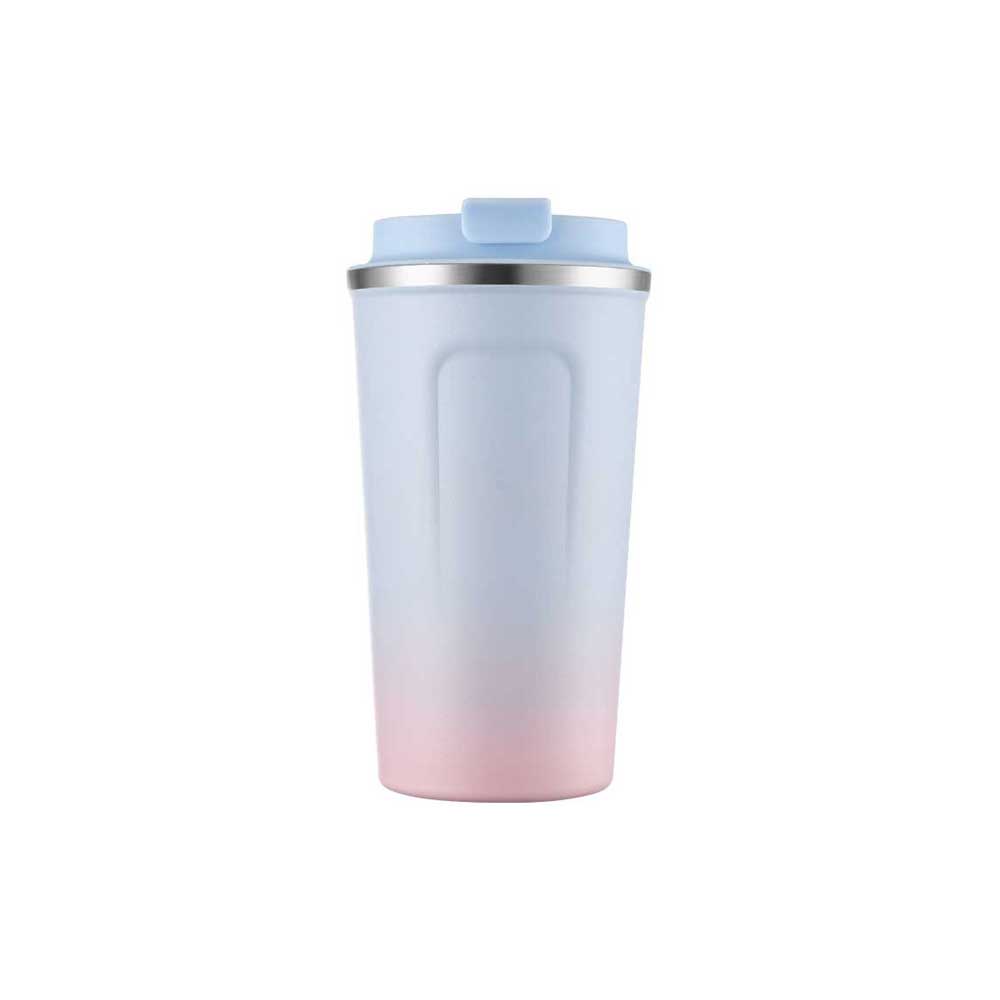 Wholesale Custom Logo 12oz Gradient Ombre Coffee Mug Tumbler - Light-Blue