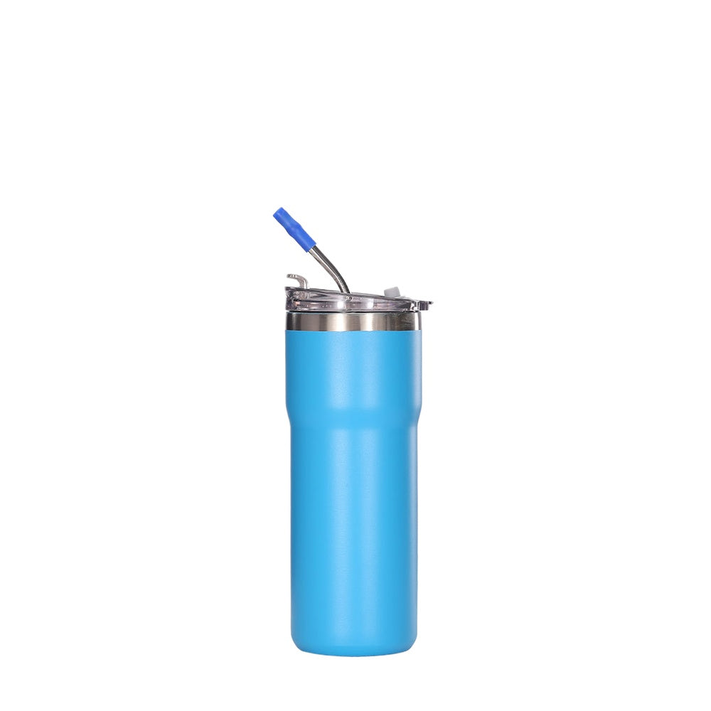 Wholesale Custom Logo 20oz Skinny Stainless Steel Tumbler - Light Blue