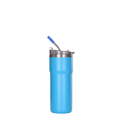 Wholesale Custom Logo 20oz Skinny Stainless Steel Tumbler - Light Blue