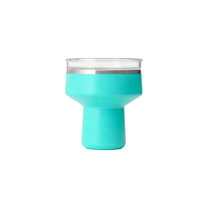 Wholesale Custom Logo 16oz Insulated Wine Tumbler Goblet Shape - Color - Mint-Green
