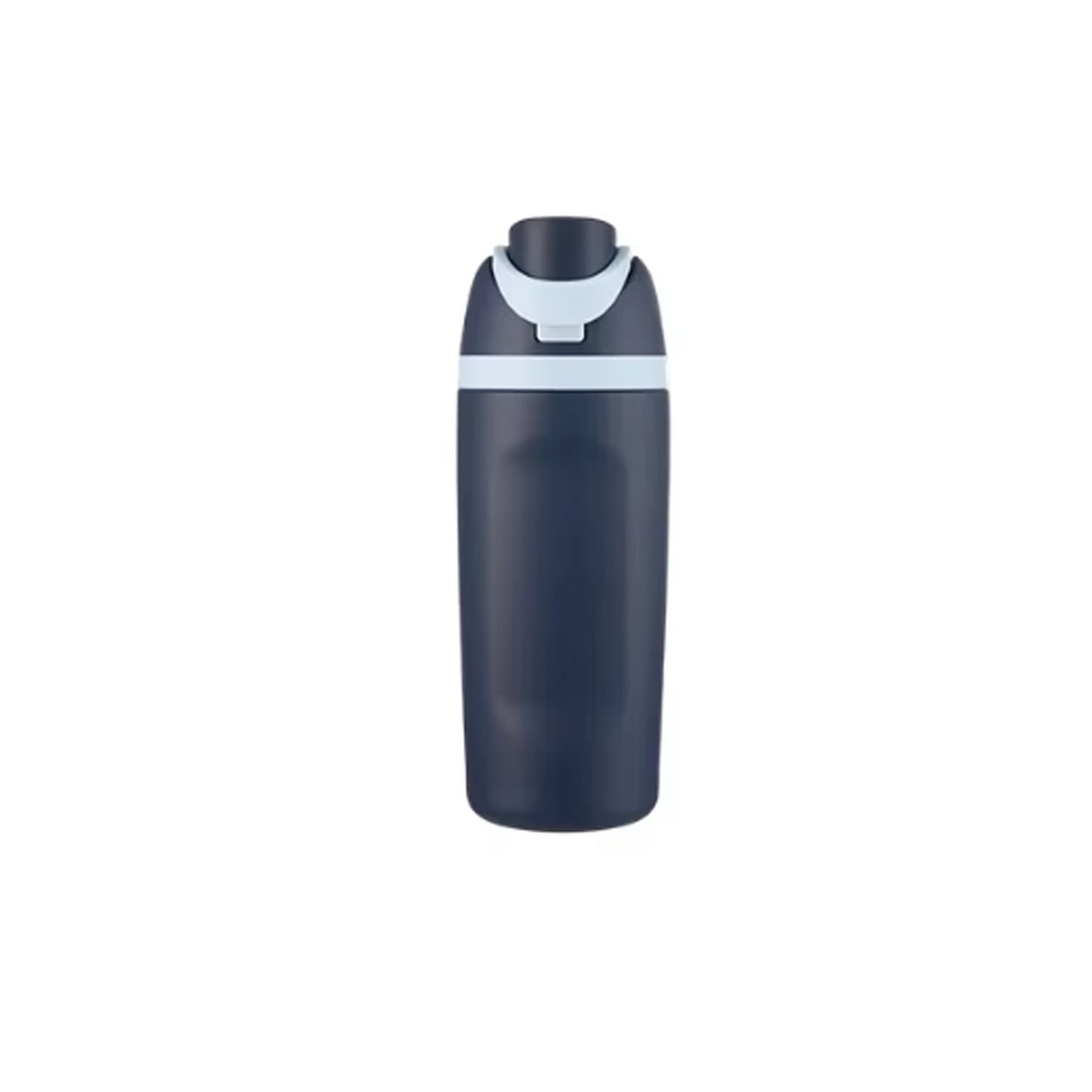 Wholesale Custom Logo 16oz Dual-Drink Vacuum Sports Bottle - Navy Blue