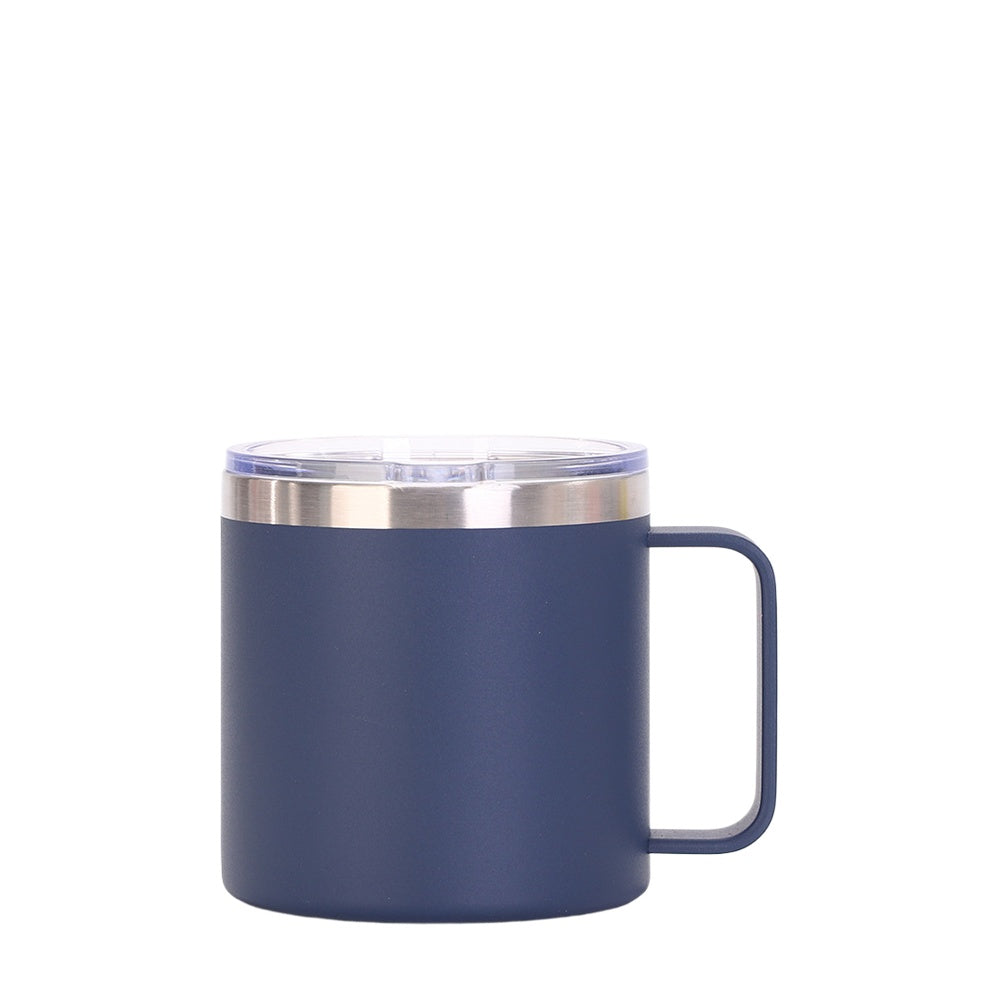 Wholesale Custom Logo 14oz Stainless Steel Insulated Coffee Mug - Navy Blue