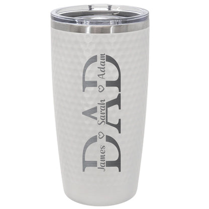 20oz Personalized Golf DAD Tumbler with Kids’ Names