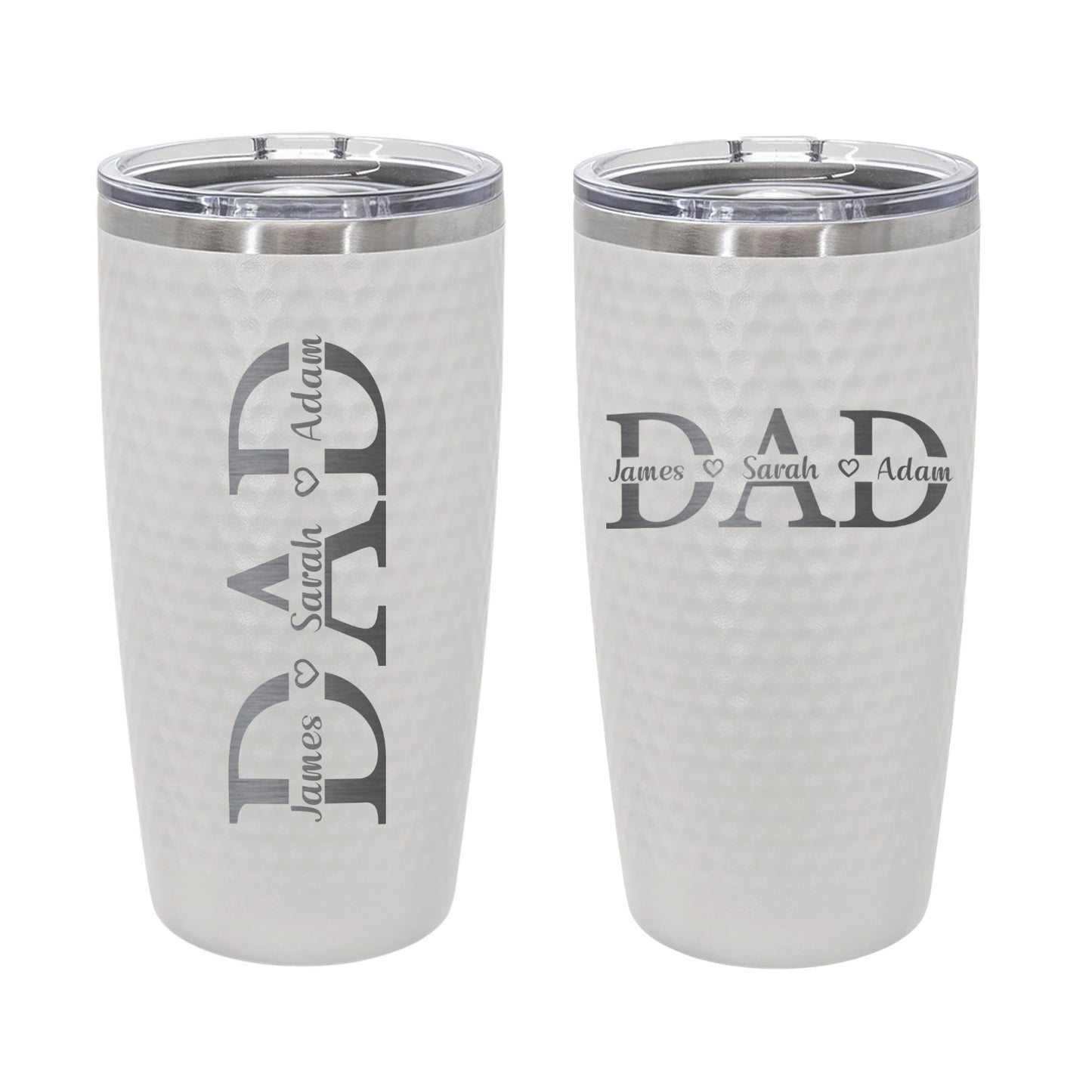 20oz Personalized Golf DAD Tumbler with Kids’ Names