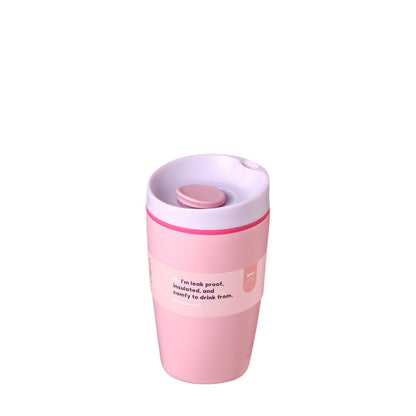 Wholesale Custom Logo 12oz Insulated Coffee Tumbler - PINK