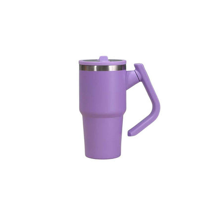Wholesale Custom Logo 20oz Handled Travel Tumbler with Rotating Handle - Color - PURPLE