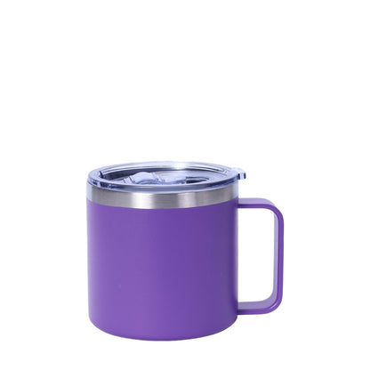 Wholesale Custom Logo 14oz Stainless Steel Insulated Coffee Mug - Purple