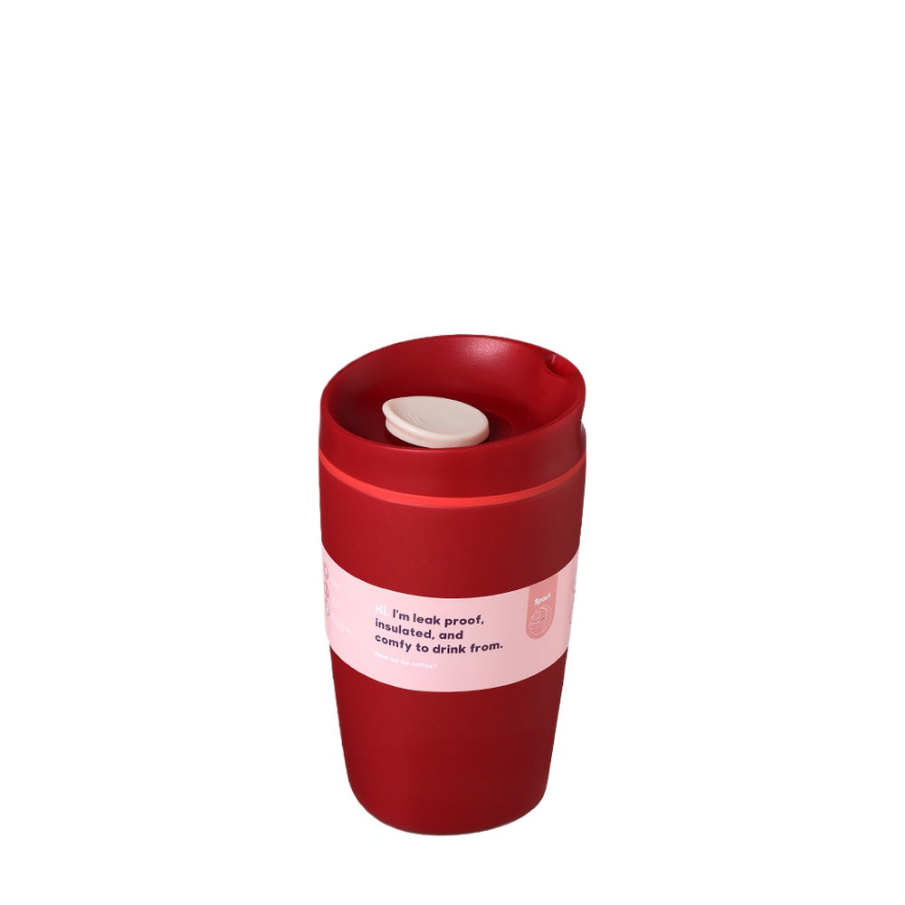 Wholesale Custom Logo 12oz Insulated Coffee Tumbler - RED