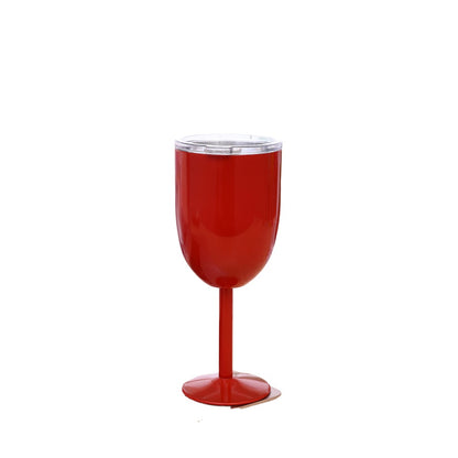 Wholesale Custom Logo 10oz Stainless Steel Wine Tumbler - RED