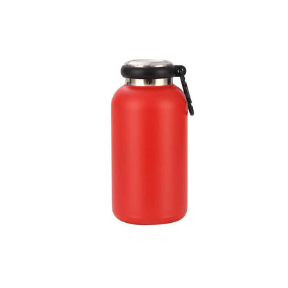 Wholesale Custom Logo 14oz Insulated Water Bottle with Carabiner Clip - Red