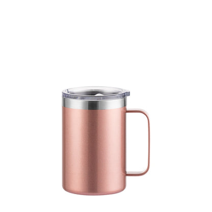 Wholesale Custom Logo 16oz Stainless Steel Insulated Coffee Mug - Rose Gold