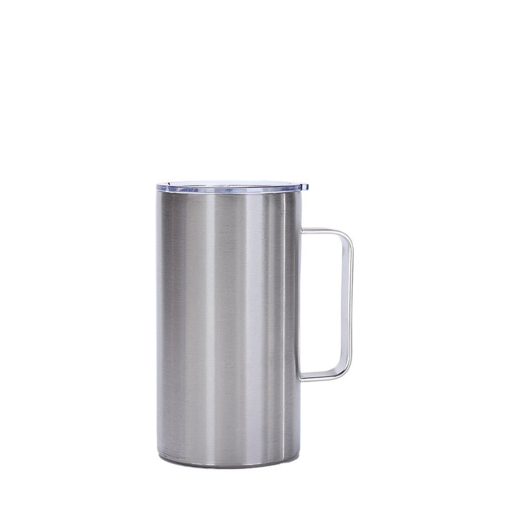 Wholesale Custom Logo 20oz Stainless Steel Insulated Travel Mug - Silver