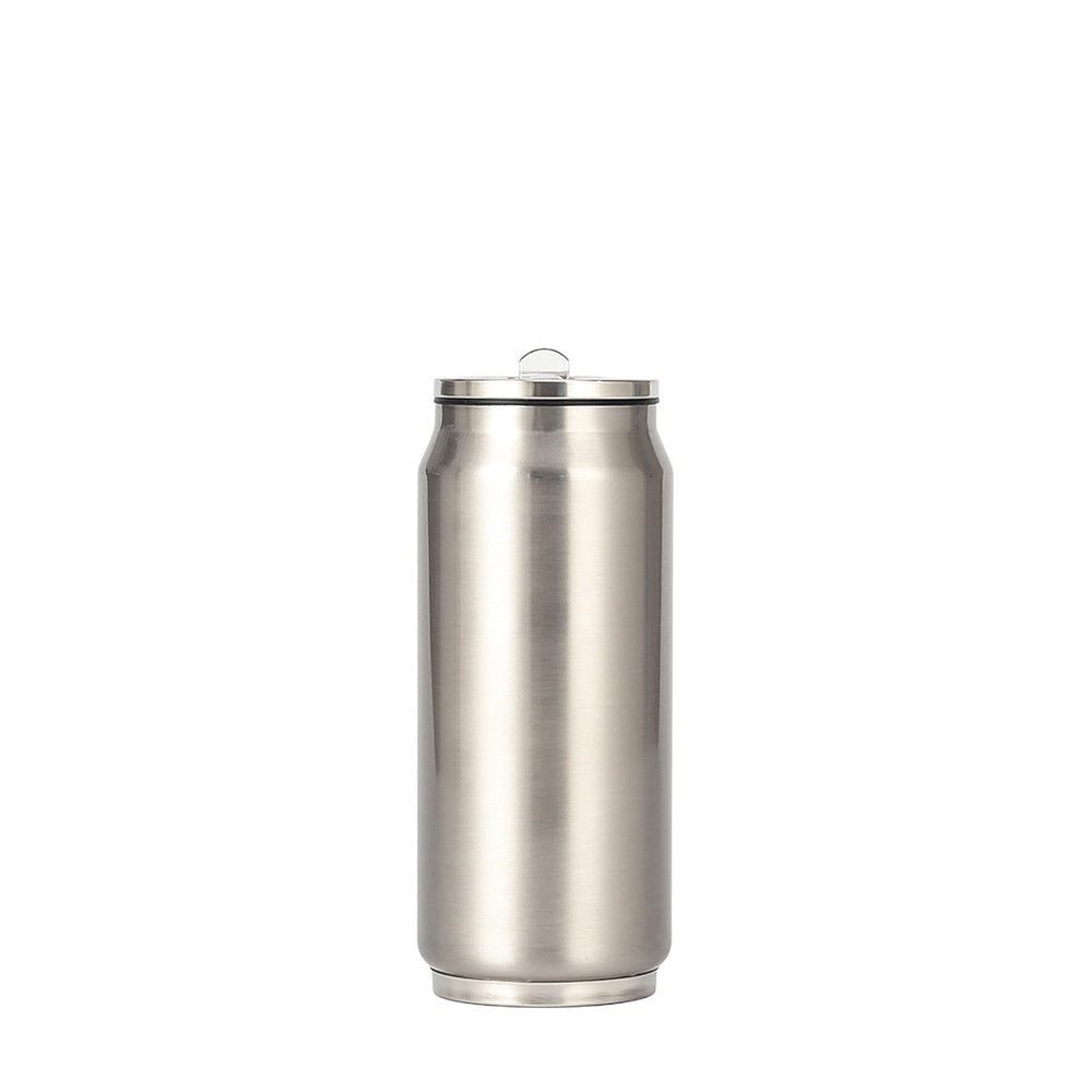 Wholesale Custom Logo 17oz Can Shaped Stainless Steel Insulated Tumbler - Silver