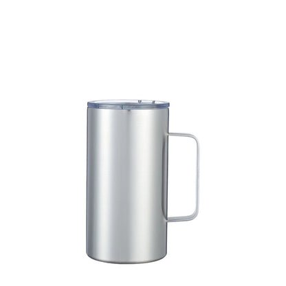 Wholesale Custom Logo 24oz Stainless Steel Travel Mug - Silver