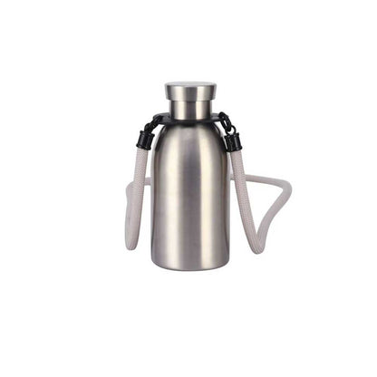 TUM047 产品_Drinkware - Bottle With Shoulder Strap - Silver