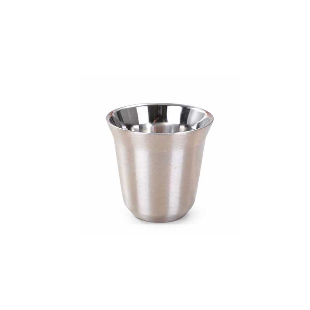 Wholesale Custom Logo 5.5oz Flared Rim Stainless Steel Tasting Glass - Silver