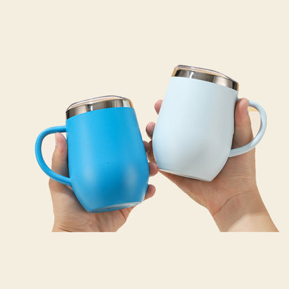 Wholesale Custom Logo 12oz Insulated Wine Tumbler with Handle - Product Image 4