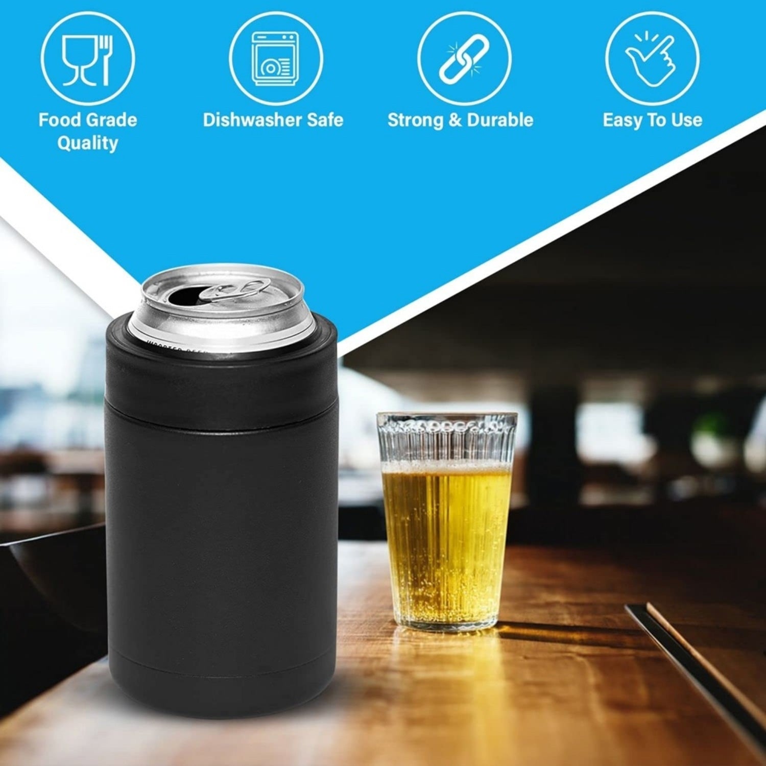Wholesale Custom Logo 12oz Dual-Lid Insulated Tumbler & Cooler - Product Image 3